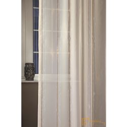 (2 méret) Narancs csíkos voile KITTI  175cm+ózs