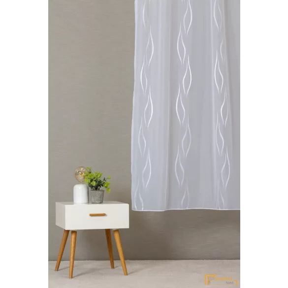 (2 méret) Elenor finom szövésű voile - Fehér- 300cm