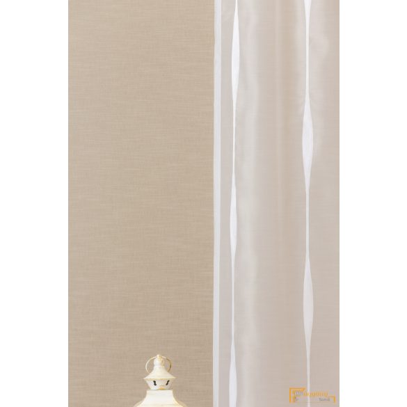 (2 szín) Solanum nyírt voile - Fehér - 295cm