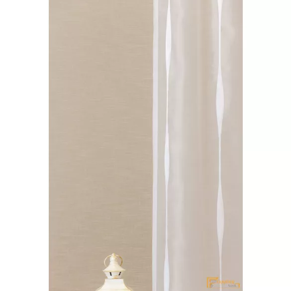 (2 szín) Solanum nyírt voile - Fehér - 295cm