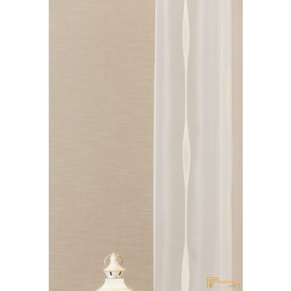 (2 szín) Solanum nyírt voile - Ekru - 295cm