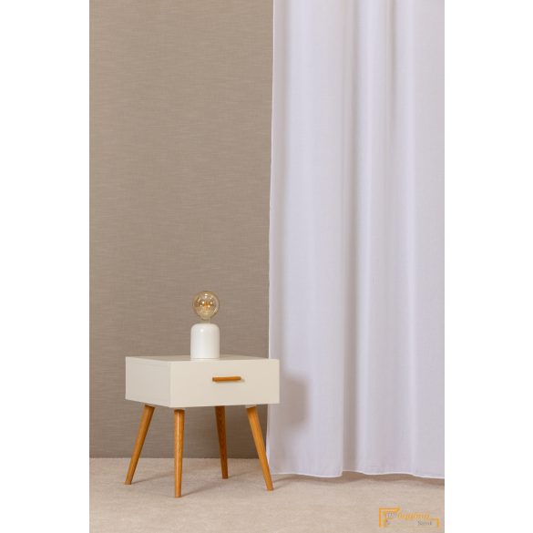 (10 szín) PRIMULA  Sablé fényáteresztő függöny - Fehér -300 cm