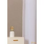 (10 szín) PRIMULA  Sablé fényáteresztő függöny - Fehér -300 cm