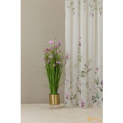 Viola nyomott sablé tavaszi mintás függöny-300cm