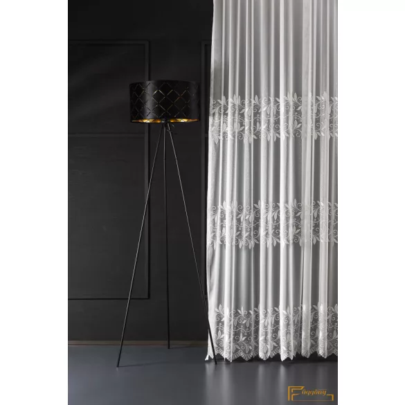 (3 méret)Hímzett dreher sable ODERA 01 fehér 160cm