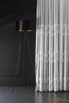 (3 méret) Hímzett dreher sable ODERA 01 fehér 220cm