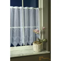 (2 méret) Ella jaquard függöny fehér 5603/45cm