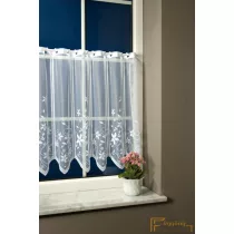 (2 méret) Ella jaquard függöny fehér 6906/90cm