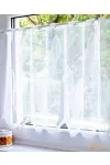 Bk2004 Levél mintás konyhai függöny 60 cm