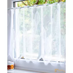 Bk2004 Levél mintás konyhai függöny 60 cm