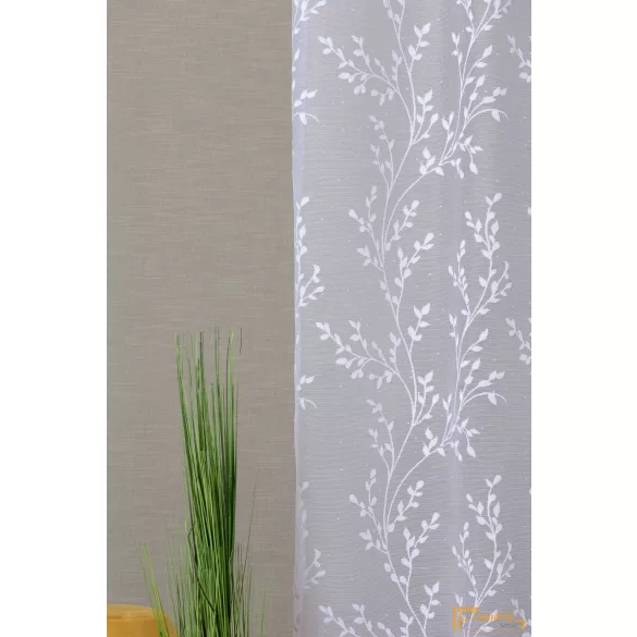 (2 méret) Bercel levél mintás Jaquard függöny- 220cm