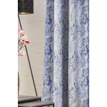(3 szín) DIM OUT Nyomott CARRARA 37 kék 280 cm