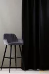 (16 szín ) Titusz dekor függöny-Fekete
