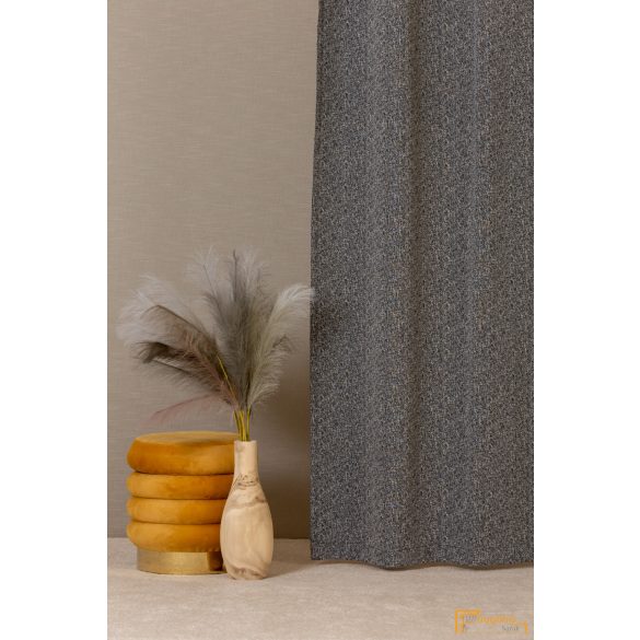 (4 szín) Kabir solid sötétítő függöny- Fekete - 270 cm