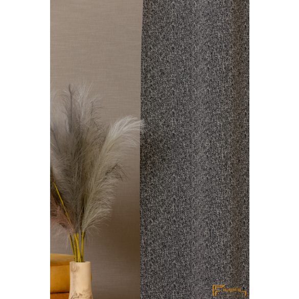 (4 szín) Kabir solid sötétítő függöny- Fekete - 270 cm
