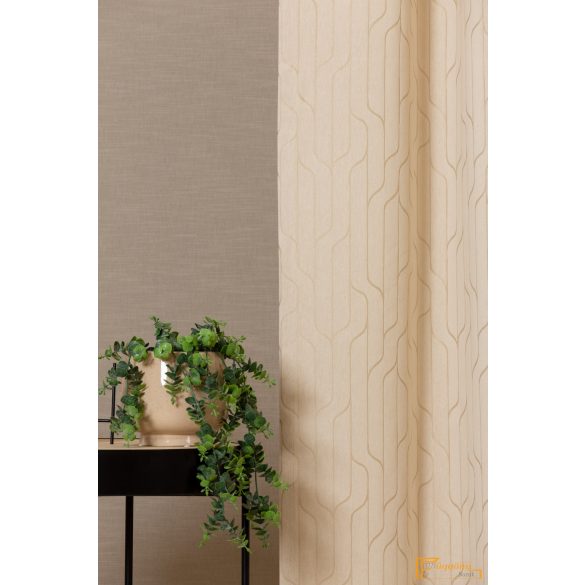 (4 szín) Erté art dekor függöny-Bézs