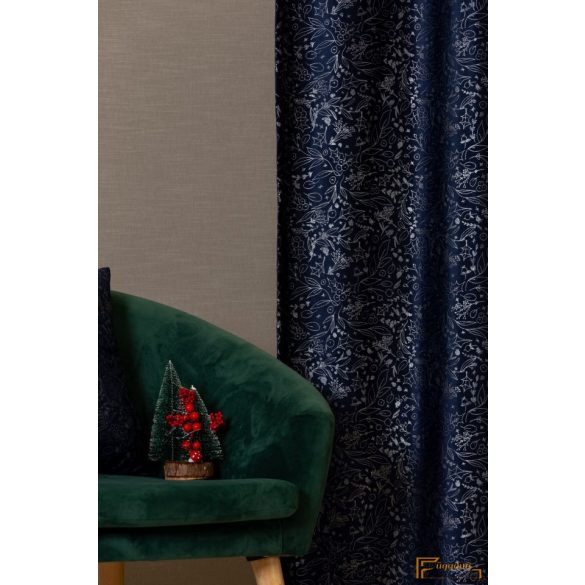 Karácsonyi ágak dekor függöny - Royal