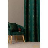 Karácsonyi ágak dekor függöny - Smaragd.