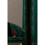 Karácsonyi ágak dekor függöny - Smaragd.