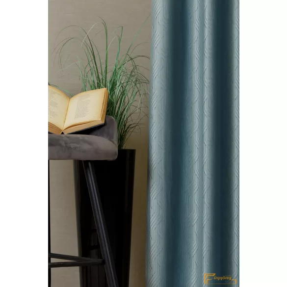 (9 szín) MIRON kalanderezett bársony  300 cm magas - Vízkék