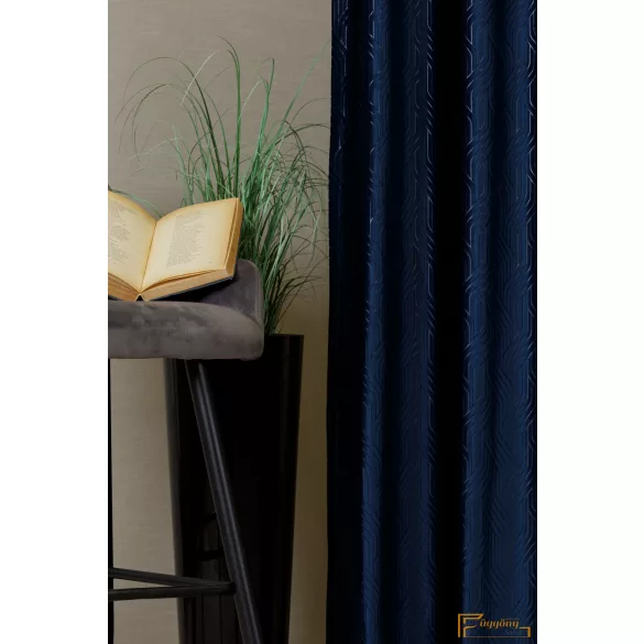 (9 szín) MIRON kalanderezett bársony  300 cm magas - Navy