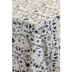   Karácsony mintás asztalterítő abrosz-- Gingerbread -180cm