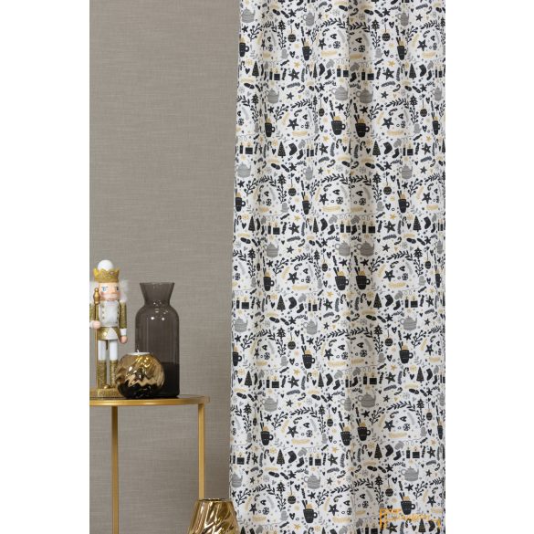 Gingerbread ünnepi dekor függöny - 180 cm