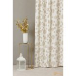 (2 szín) LUMI karácsonyi bársony - Elefántcsont alapon arany minták - 300cm