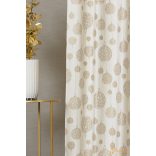 (2 szín) LUMI karácsonyi bársony - Elefántcsont alapon arany minták - 300cm