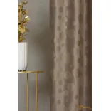 (2 szín) LUMI karácsonyi bársony - Cappuccino alapon arany minták.  - 300cm