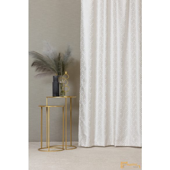 (4 szín) LUCAS jacquard szövésű dekor függöny - Ecru - 340cm