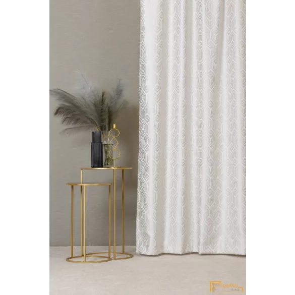 (4 szín) LUCAS jacquard szövésű dekor függöny - Ecru - 340cm