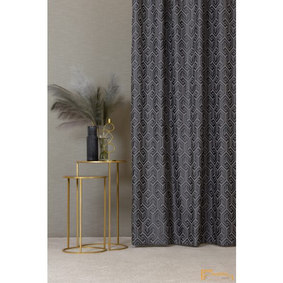 (4 szín) LUCAS jacquard szövésű dekor függöny - Inox - 340cm