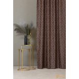 (4 szín) LUCAS jacquard szövésű dekor függöny - Rozsda - 340cm