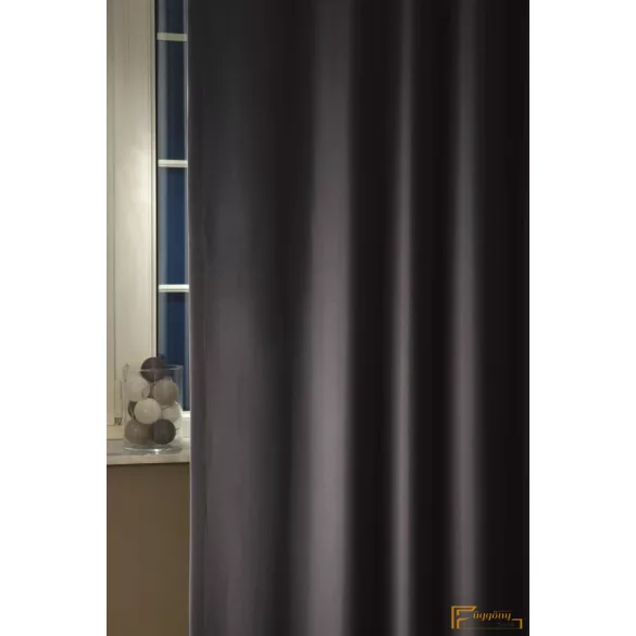 (22 szín ) Nero Black out fényzáró függöny (lángálló FR) - 45 Fekete 280 cm
