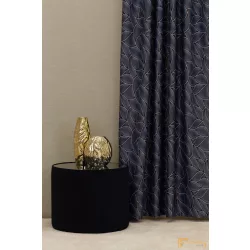   (2 szín) Arezzo nyomott dim out függöny antracit-ezüst. 280 cm