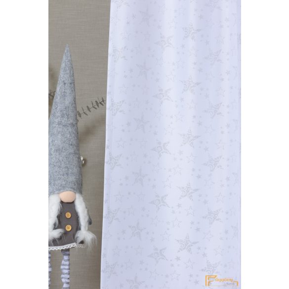 Estrella -Ezüst csillag mintás karácsonyi dekor 185 cm