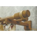 (2 szín 3 méret) Tömörfa karnis szett dupla-Rustical-200cm