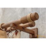 (2 szín 3 méret) Tömörfa karnis szett dupla-Rustical-200cm