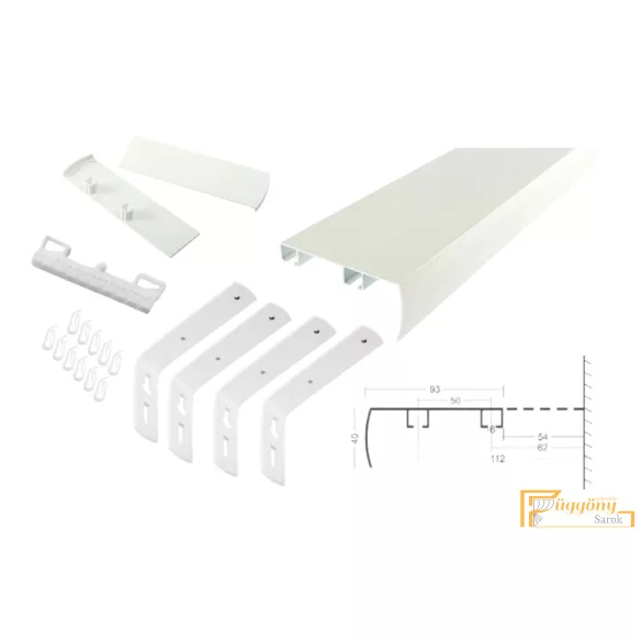 DecoLino Standard profil 01 fehér - Design karnis
