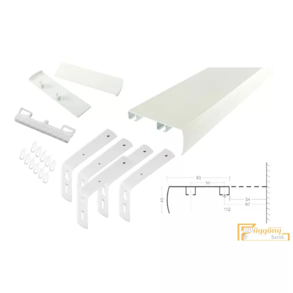 DecoLino Standard profil 01 fehér - Design karnis