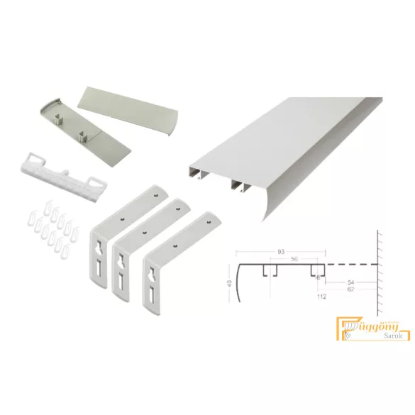 DecoLino Standard profil 02 alu szatén - Design karnis