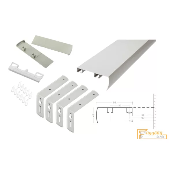 DecoLino Standard profil 02 alu szatén - Design karnis