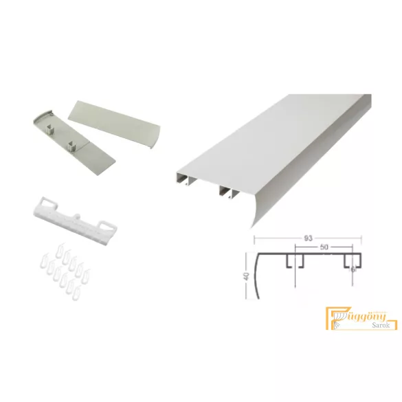 DecoLino Standard profil 02 alu szatén - Design karnis