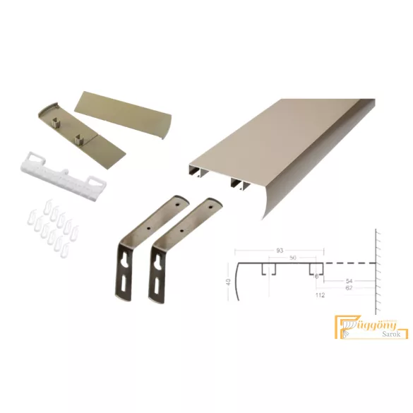 DecoLino Standard profil 03 matt bronz - Design karnis