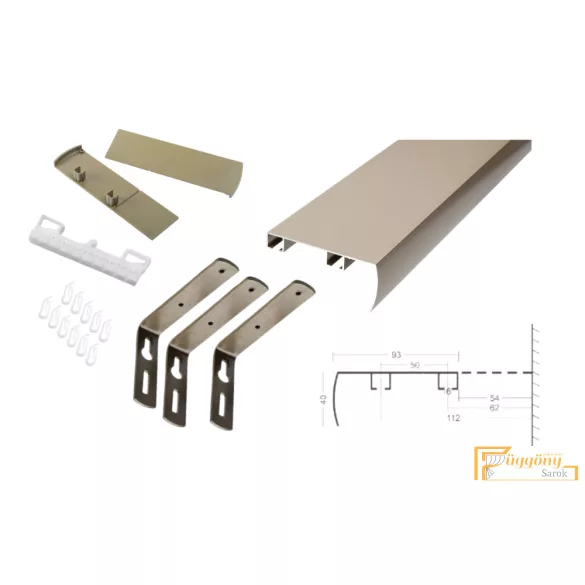 DecoLino Standard profil 03 matt bronz - Design karnis