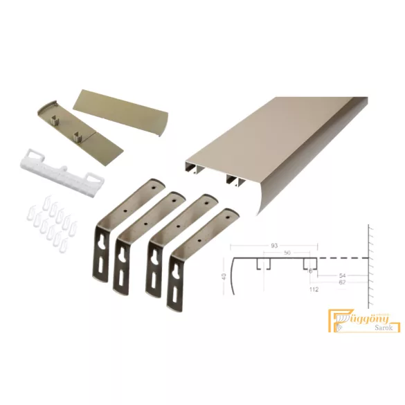 DecoLino Standard profil 03 matt bronz - Design karnis