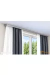 (9 szín 16 méret) DecoLino Design mennyezeti karnis szett (1méter) - Ezüst
