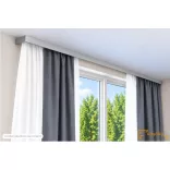 (9 szín 16 méret) DecoLino Design mennyezeti karnis szett (1méter) - Ezüst metál