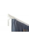 (4 szín 16 méret) Motivo egysoros függöny karnis szett (1méter). Függönytartó karnis, rövid oldalfali szereléssel -  01 Fehér